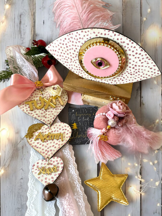 Merry & Pink επιτραπέζιο οβάλ γούρι