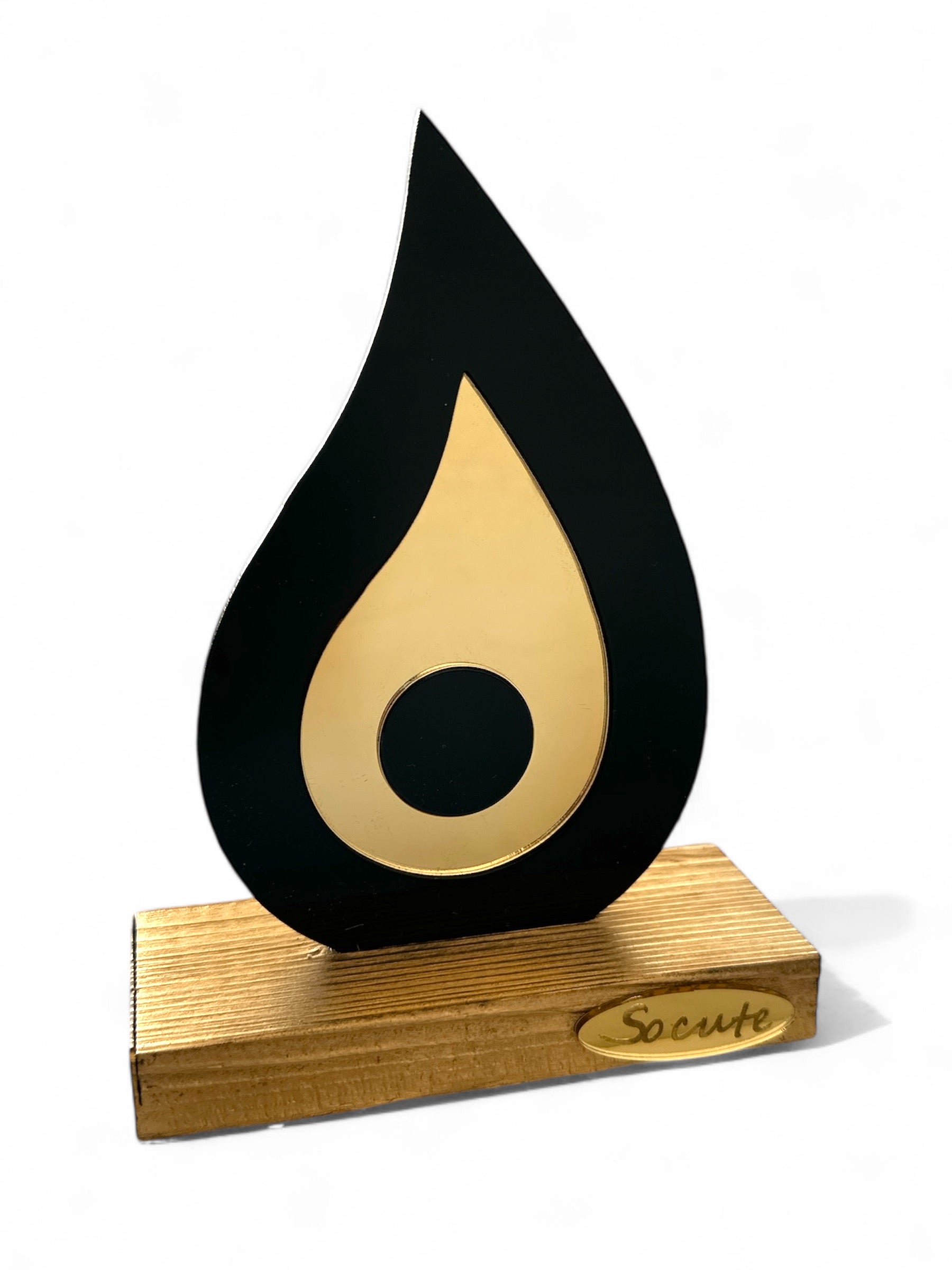 Επιτραπέζιο γούρι σταγόνα με μάτι plexiglass χρυσού καθρέφτη – Χονδρική So Cute by Dimi