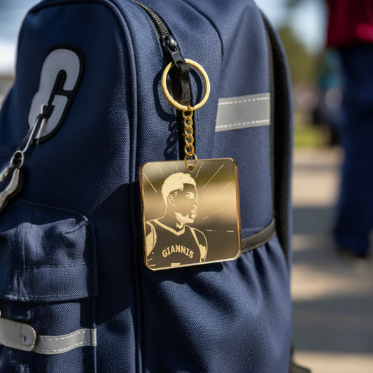 Plexiglass μπρελόκ Giannis με χάραξη – So Cute by Dimi Wholesale