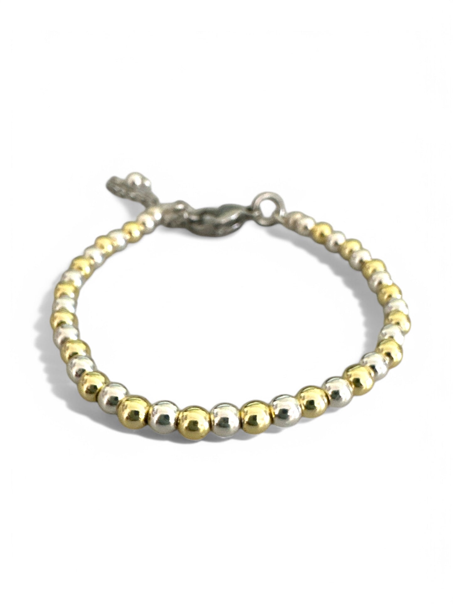Χειροποίητο βραχιόλι με χάντρες αιματίτη σε χρυσό και ασημί – Duo Glow Bracelet – So Cute by Dimi