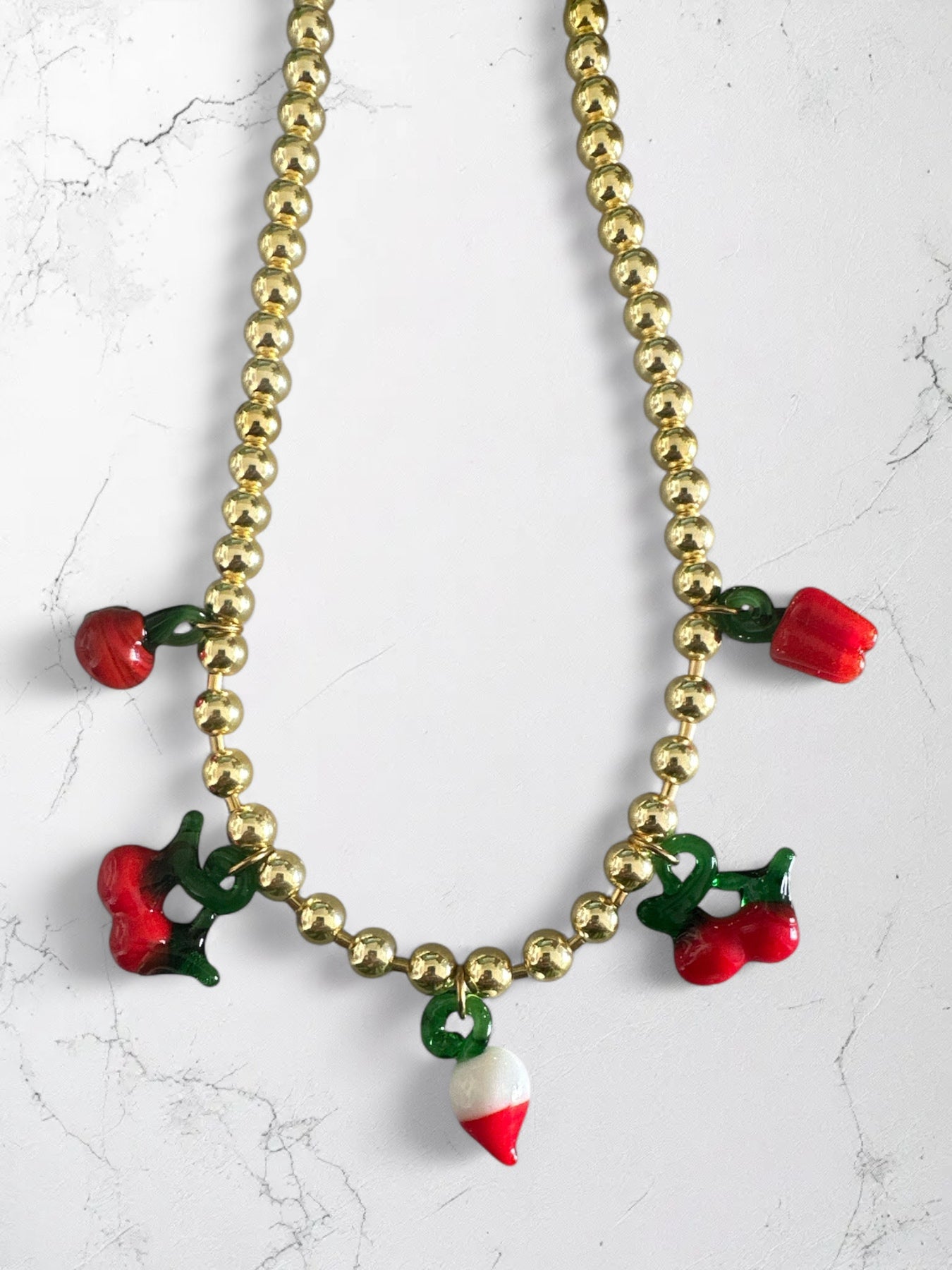 Hot Cherry Necklace