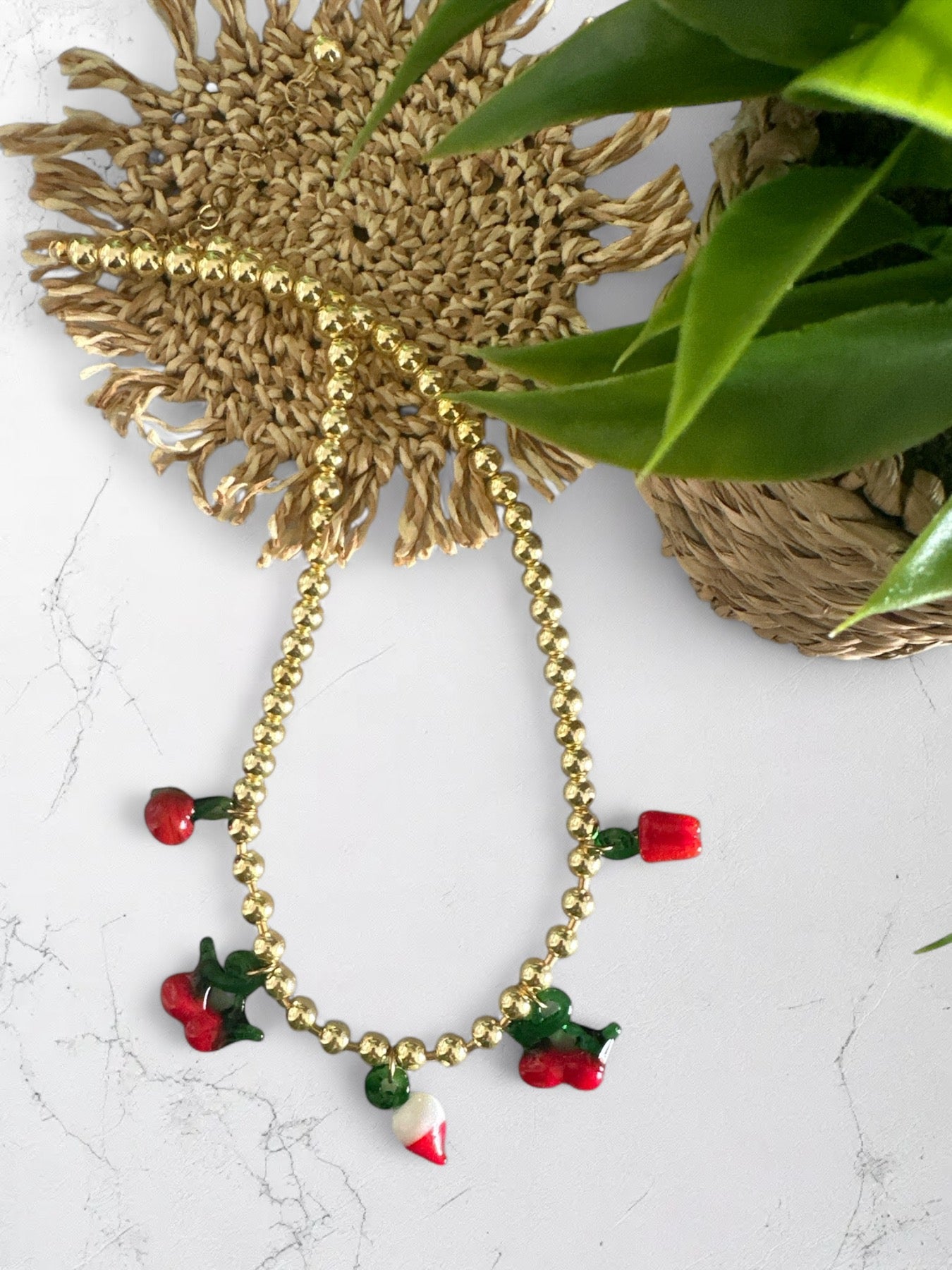 Hot Cherry Necklace