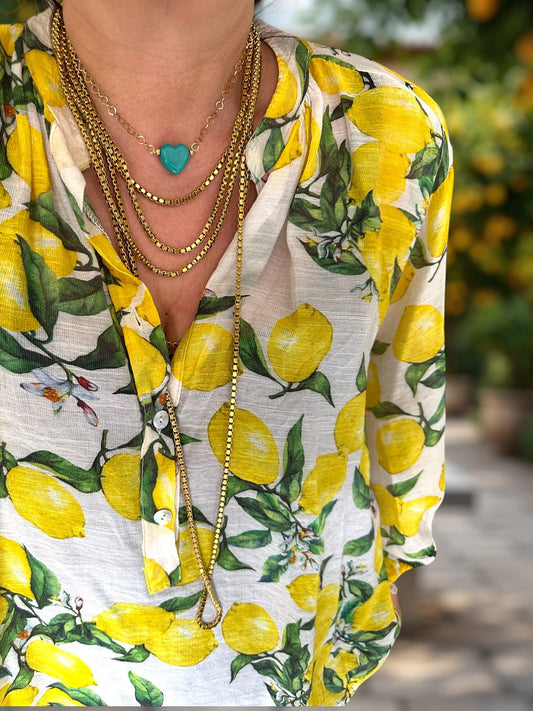 Golden Flow – Μακριά Χρυσή Ατσάλινη Αλυσίδα