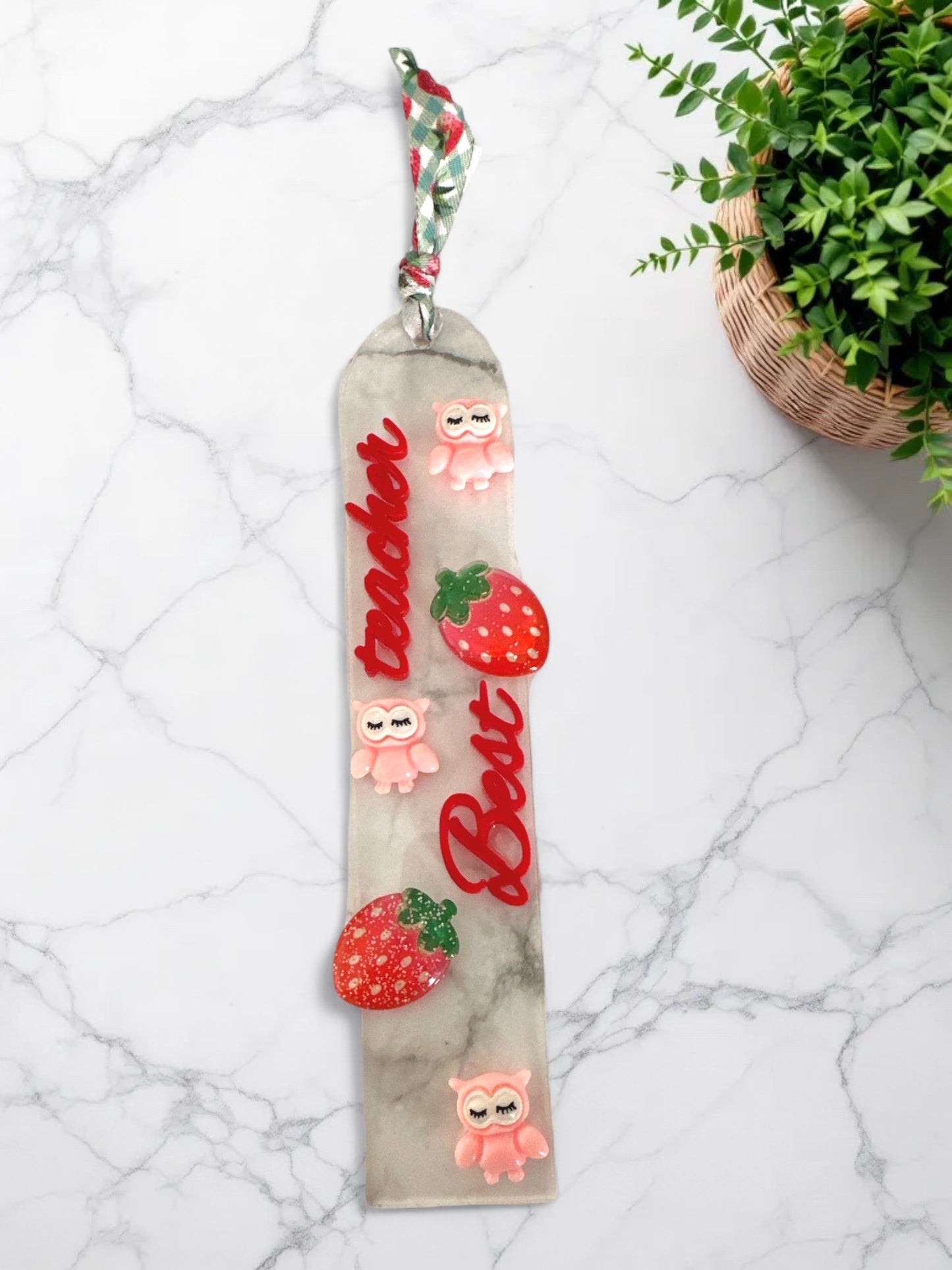 🍓 Best Teacher – Φράουλα & Κουκουβάγια