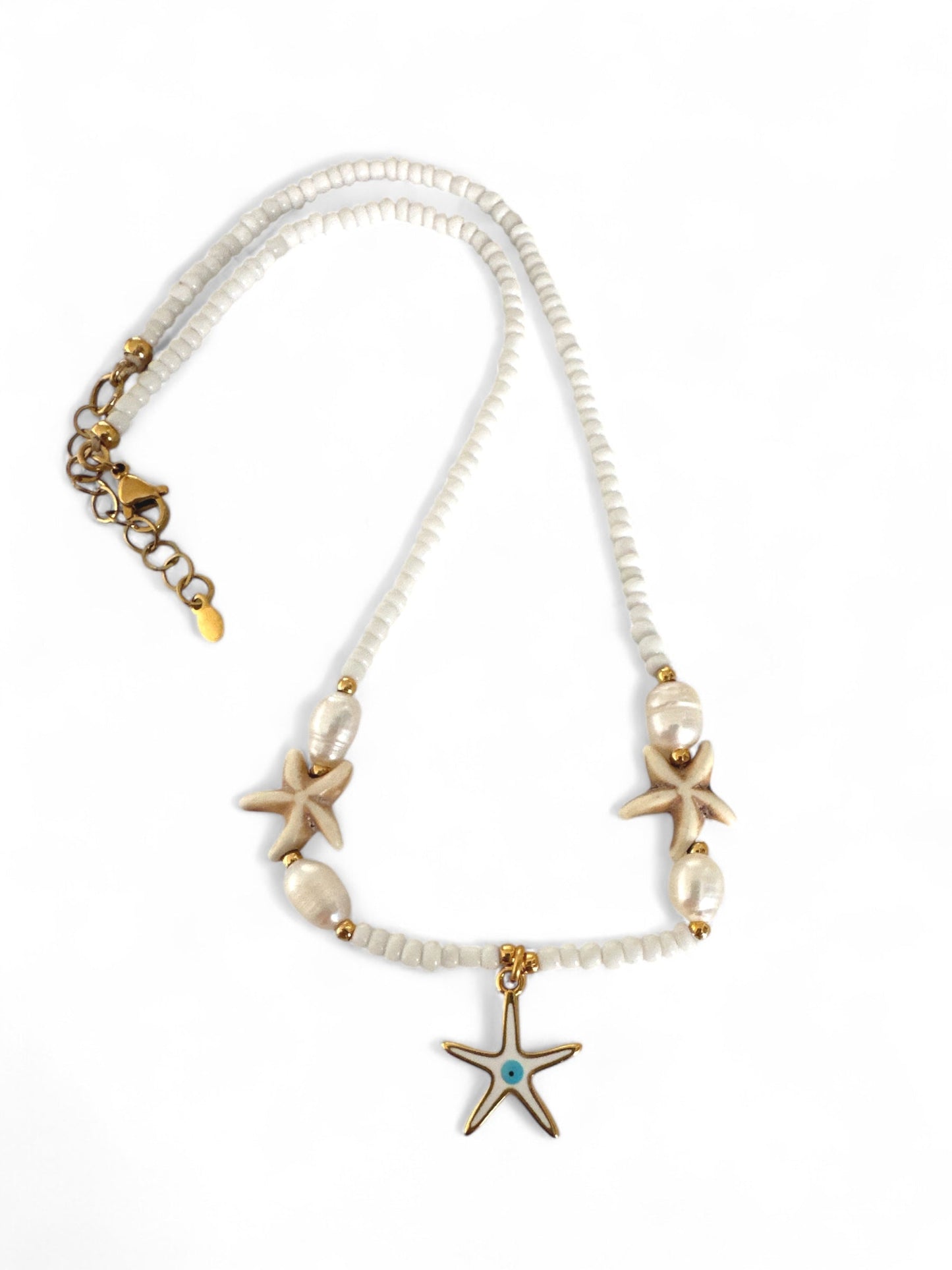 Seaside Whispers Necklace – Χειροποίητο κολιέ με charms