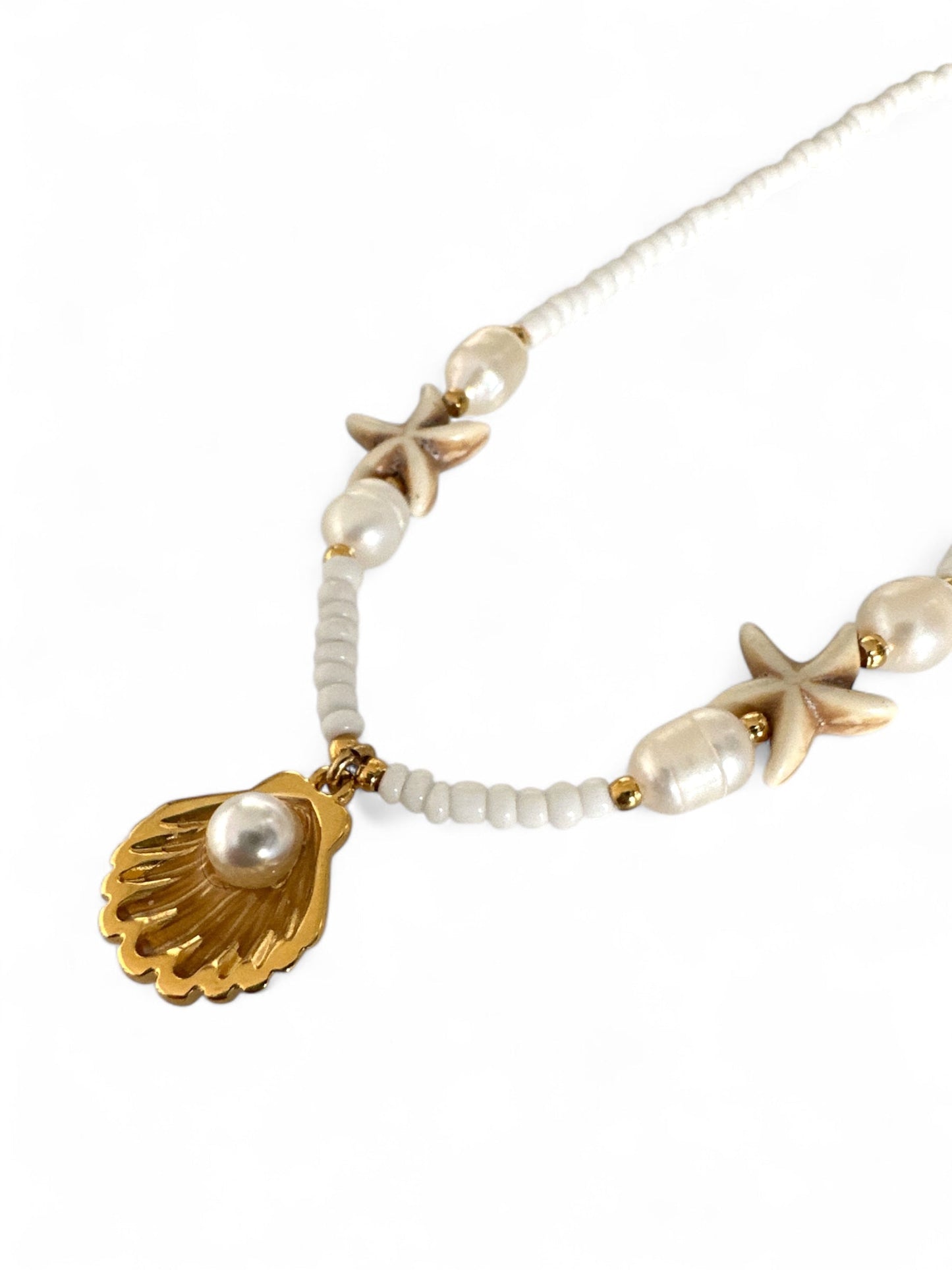 Seaside Whispers Necklace – Χειροποίητο κολιέ με charms