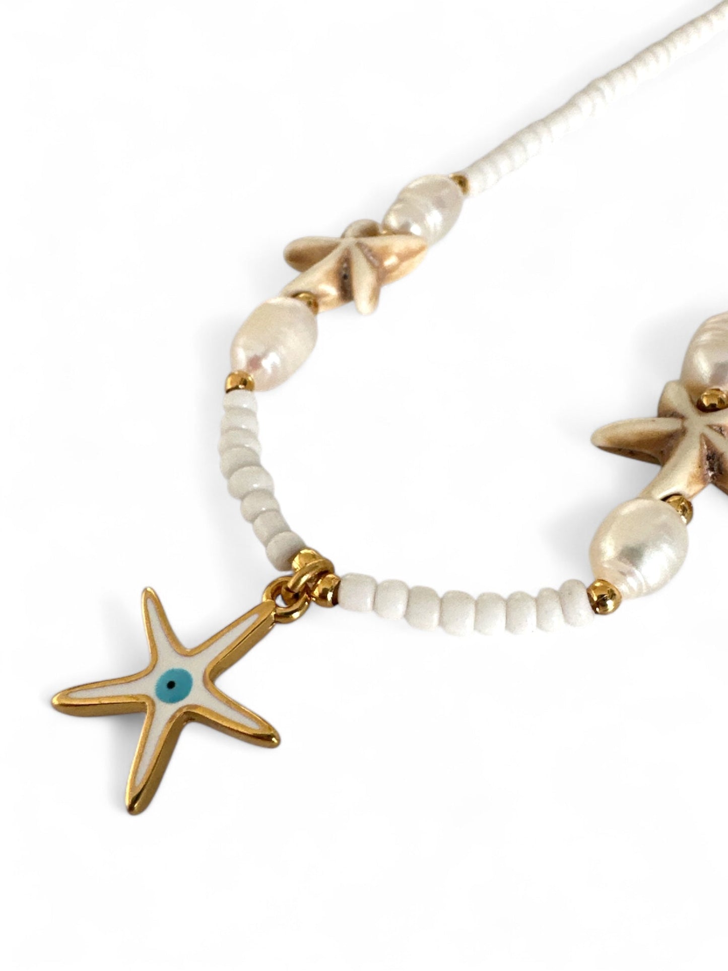 Seaside Whispers Necklace – Χειροποίητο κολιέ με charms