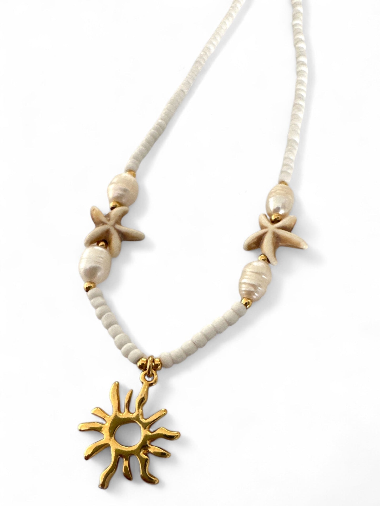 Seaside Whispers Necklace – Χειροποίητο κολιέ με charms
