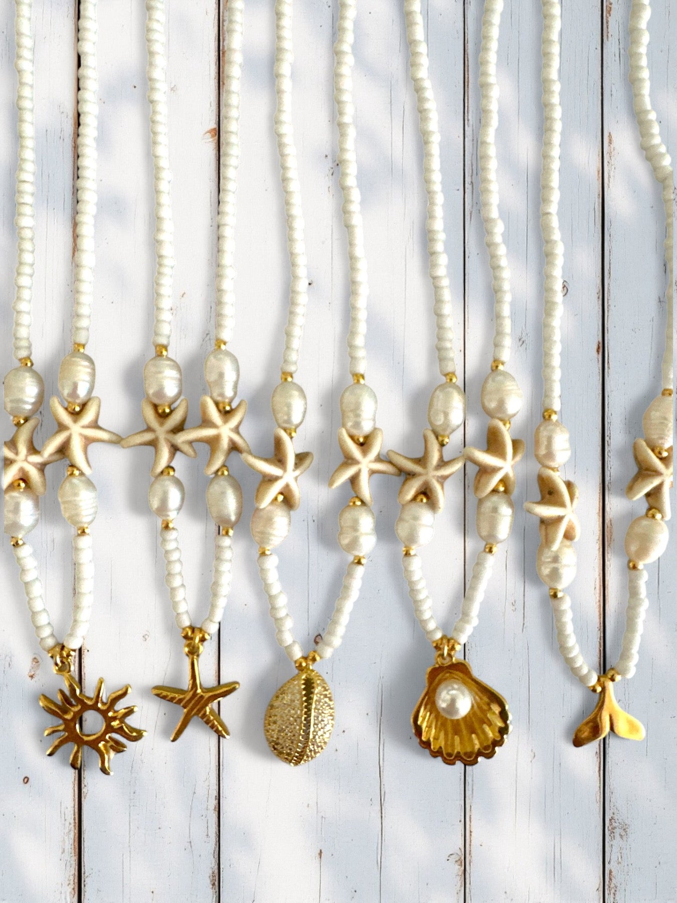 Seaside Whispers Necklace – Χειροποίητο κολιέ με charms