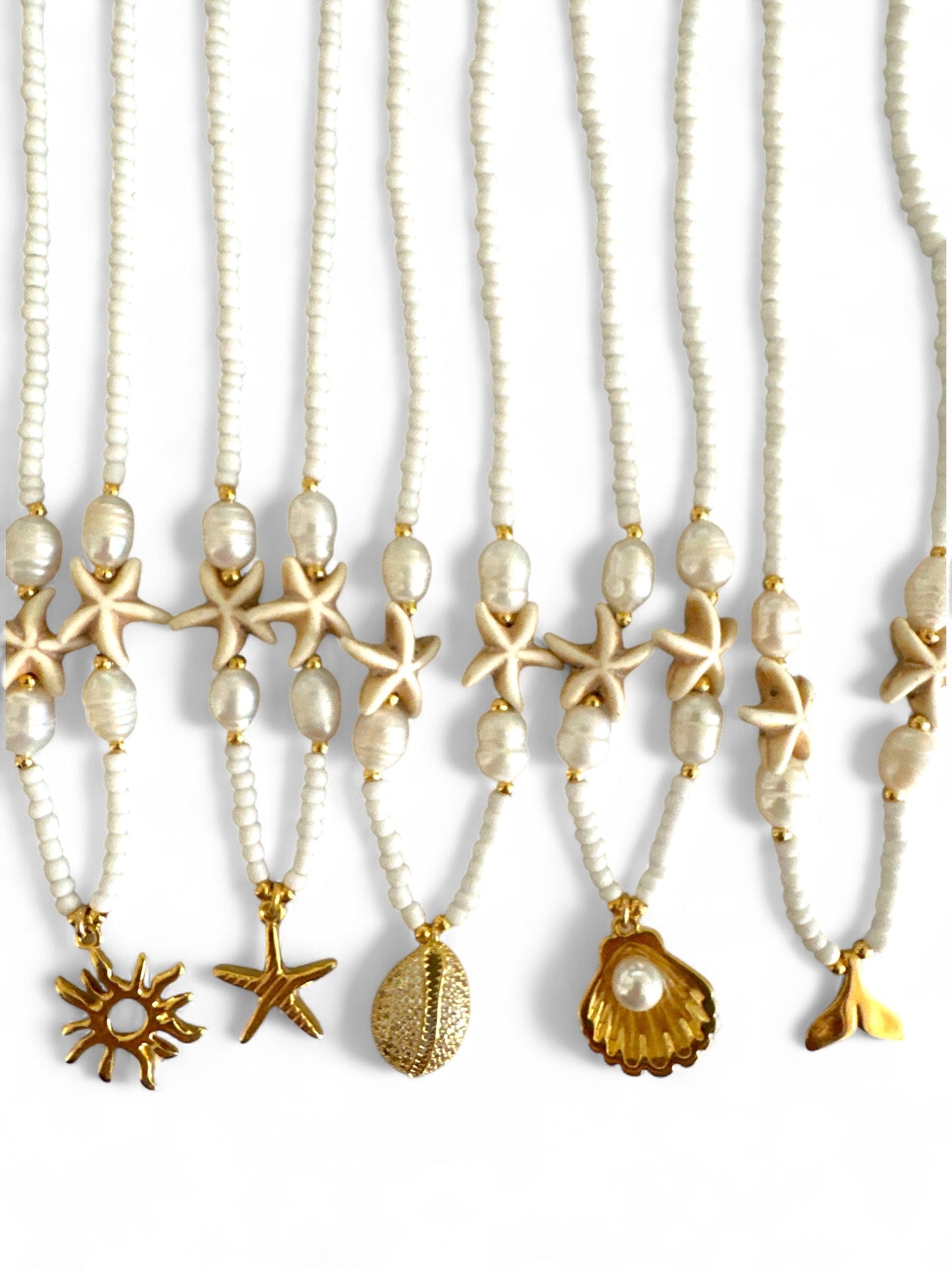 Seaside Whispers Necklace – Χειροποίητο κολιέ με charms