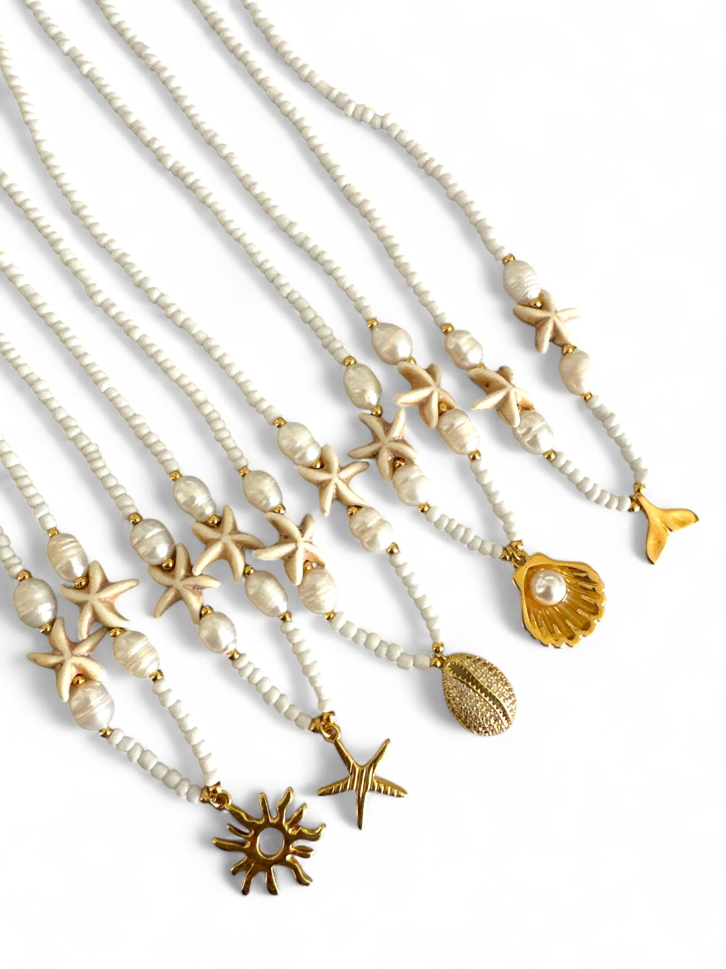 Seaside Whispers Necklace – Χειροποίητο κολιέ με charms