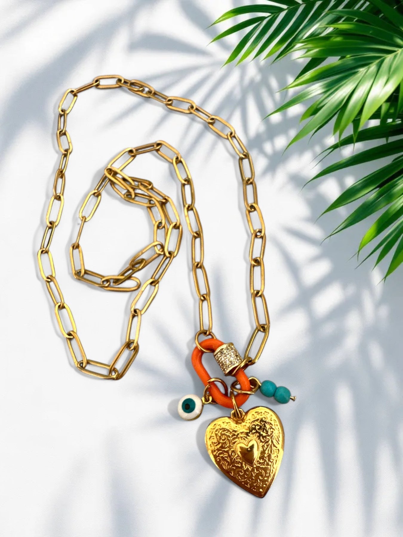 Mystic Locket – Κολιέ με Λουκέτο, Χαολίτη & Καρδιά