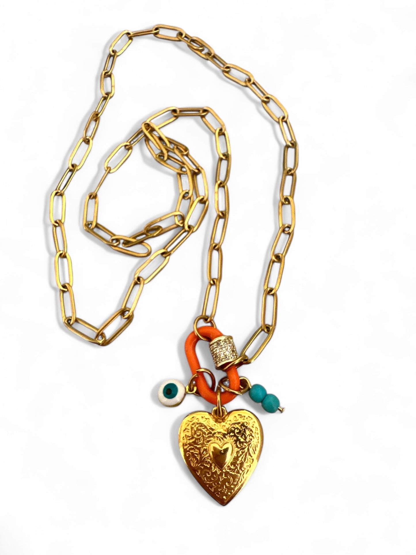 Mystic Locket – Κολιέ με Λουκέτο, Χαολίτη & Καρδιά