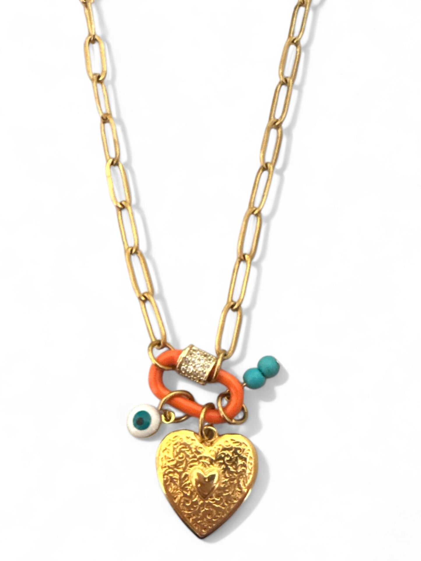 Mystic Locket – Κολιέ με Λουκέτο, Χαολίτη & Καρδιά