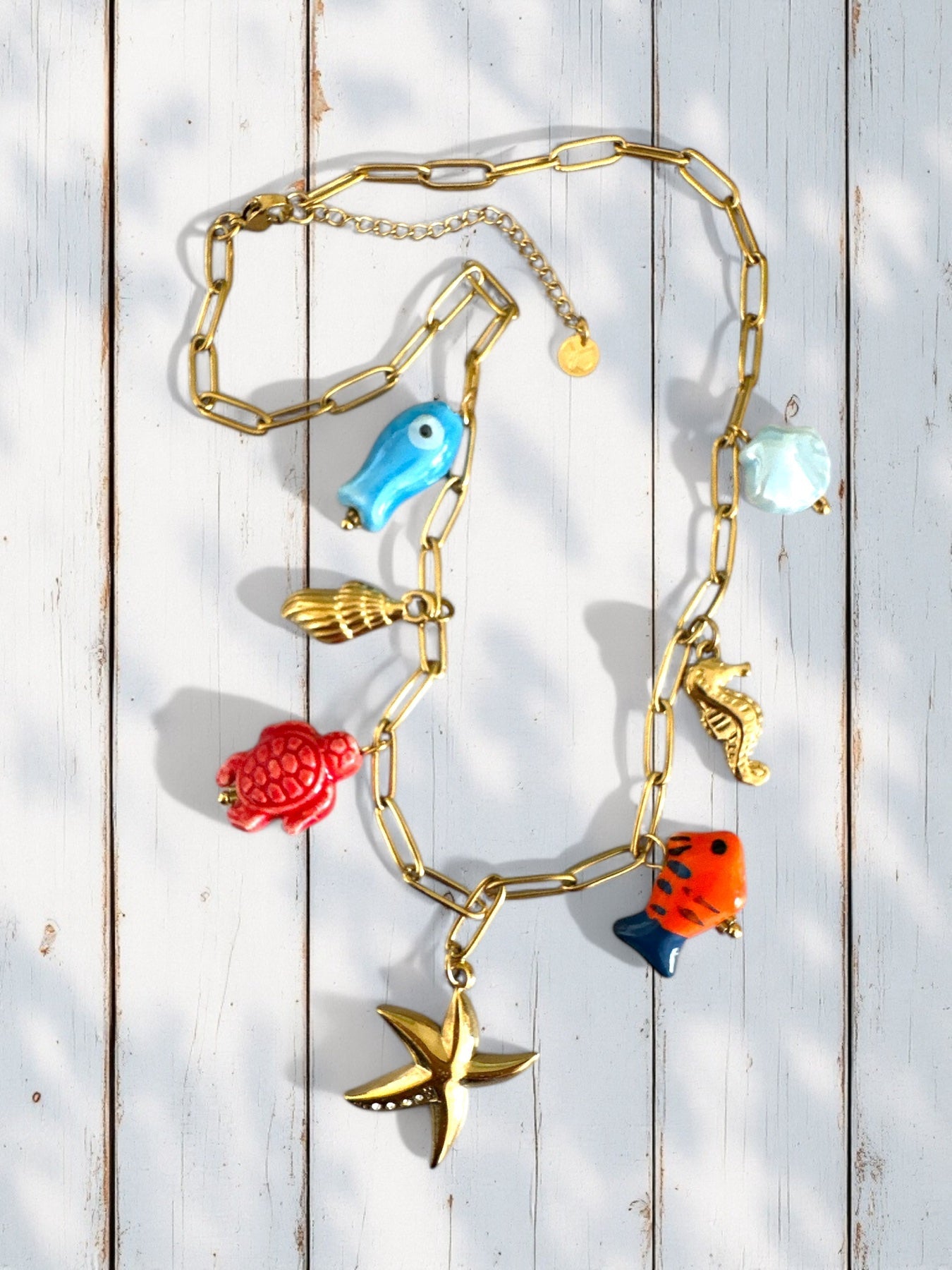 ⚡🚚 "Sea Whispers" Charm Necklace