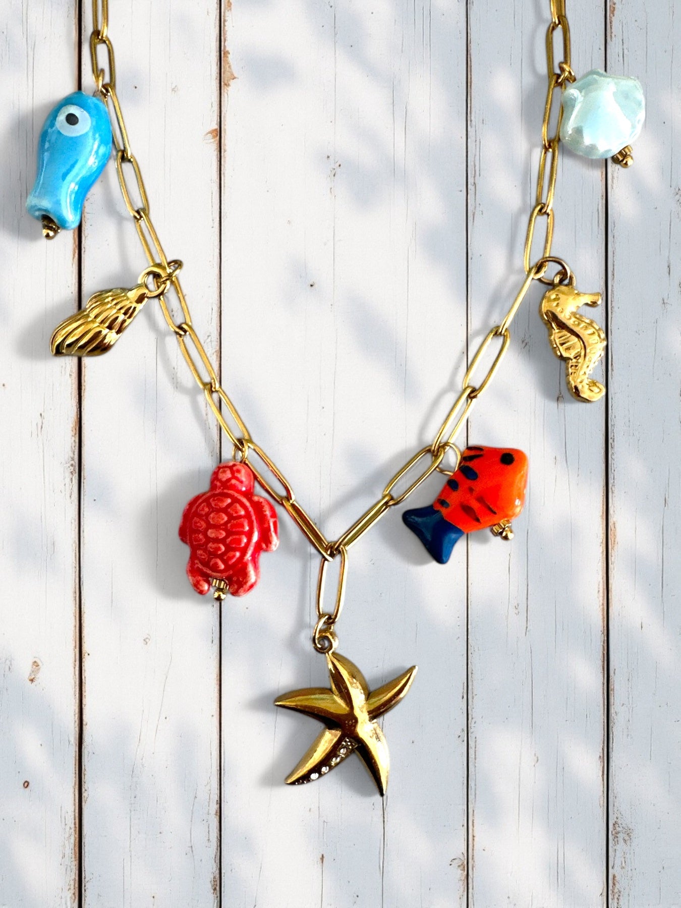 ⚡🚚 "Sea Whispers" Charm Necklace