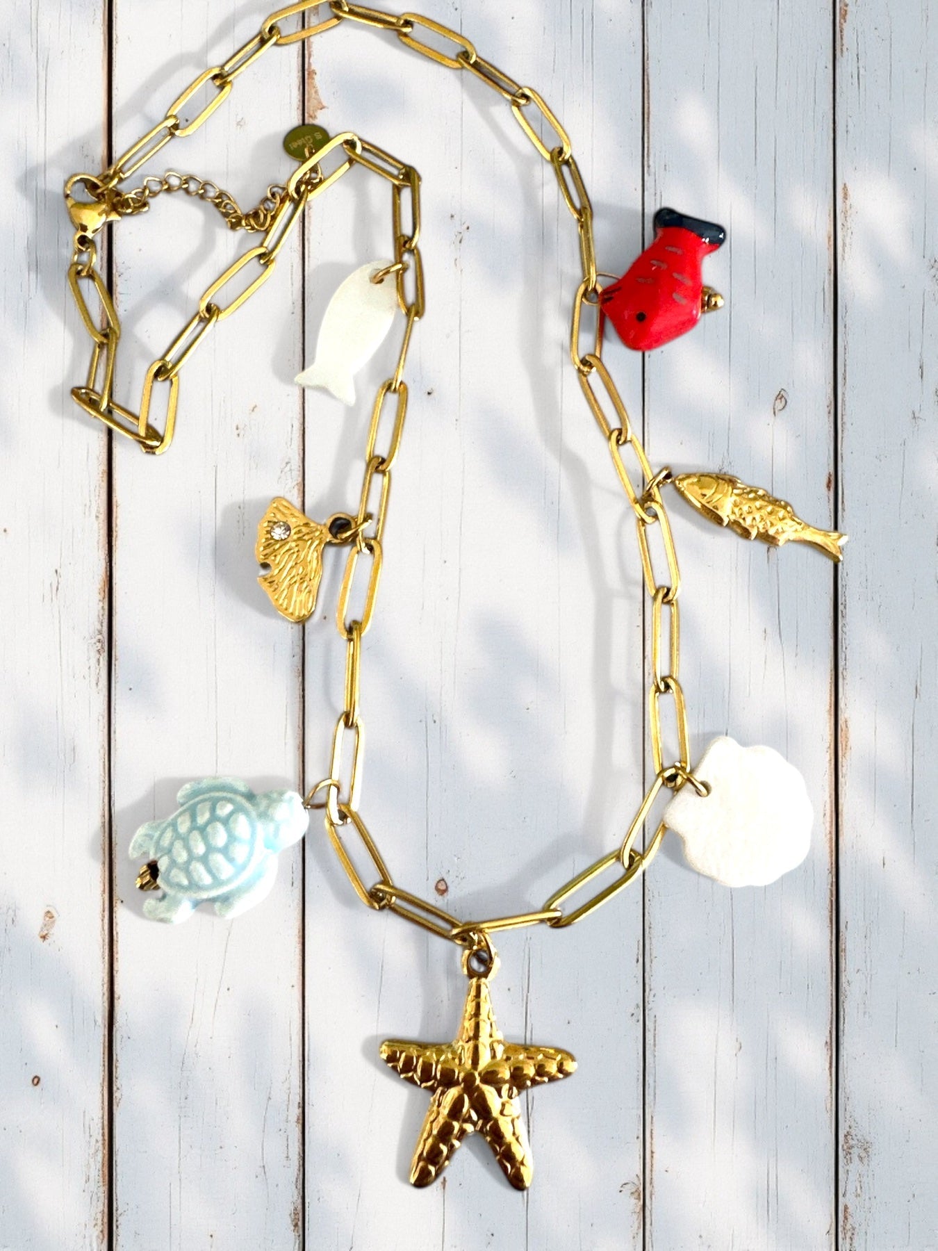 ⚡🚚 "Sea Whispers" Charm Necklace