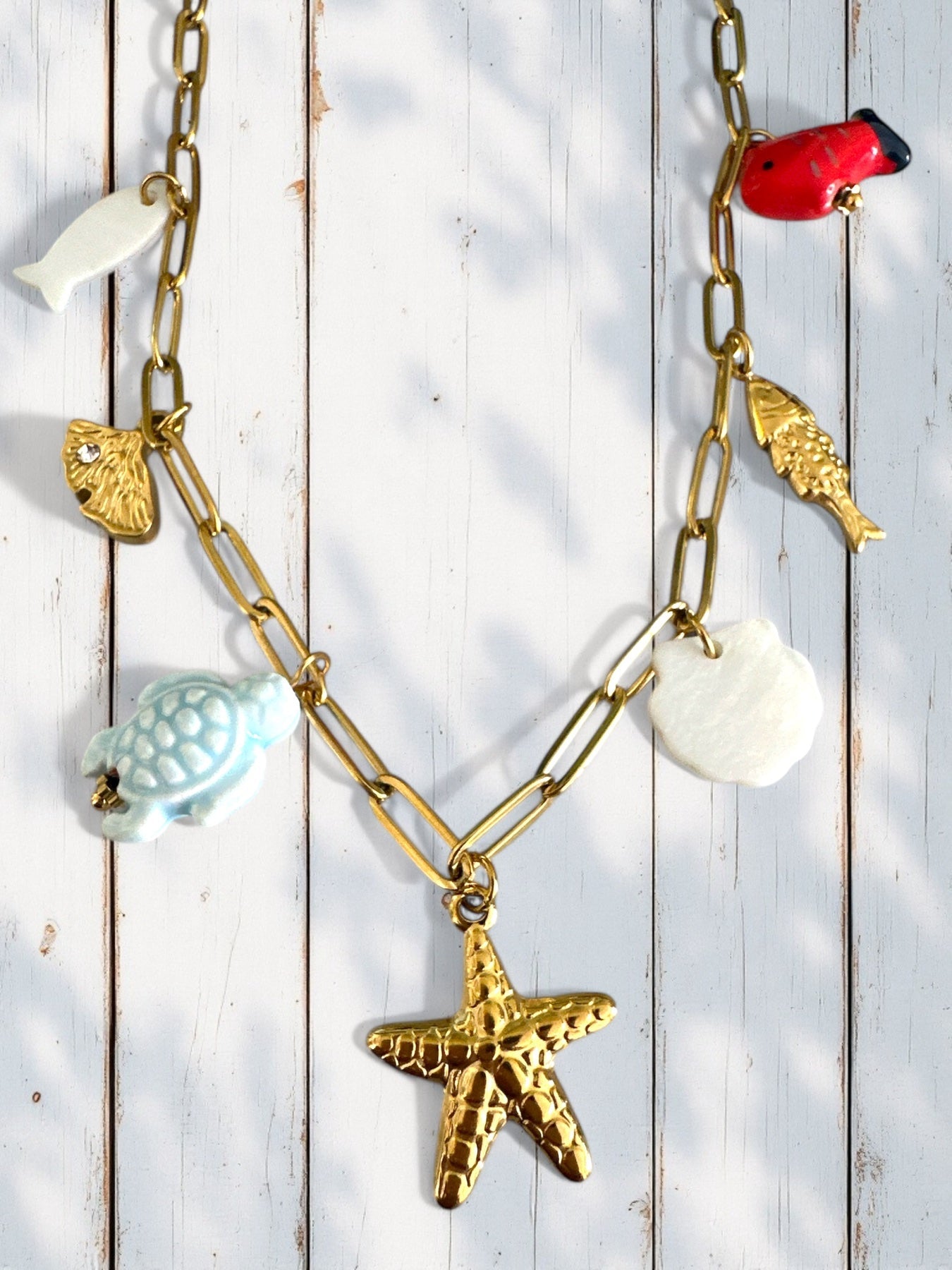 ⚡🚚 "Sea Whispers" Charm Necklace