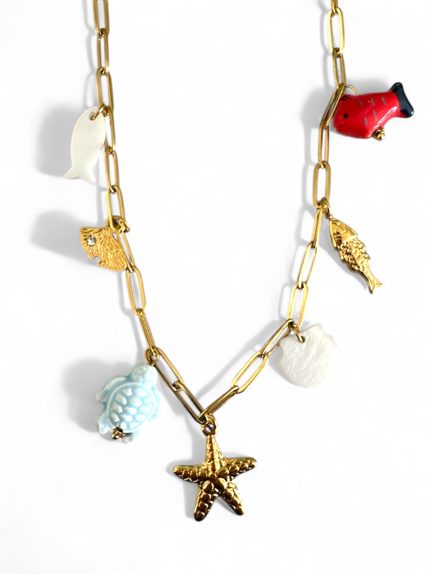⚡🚚 "Sea Whispers" Charm Necklace