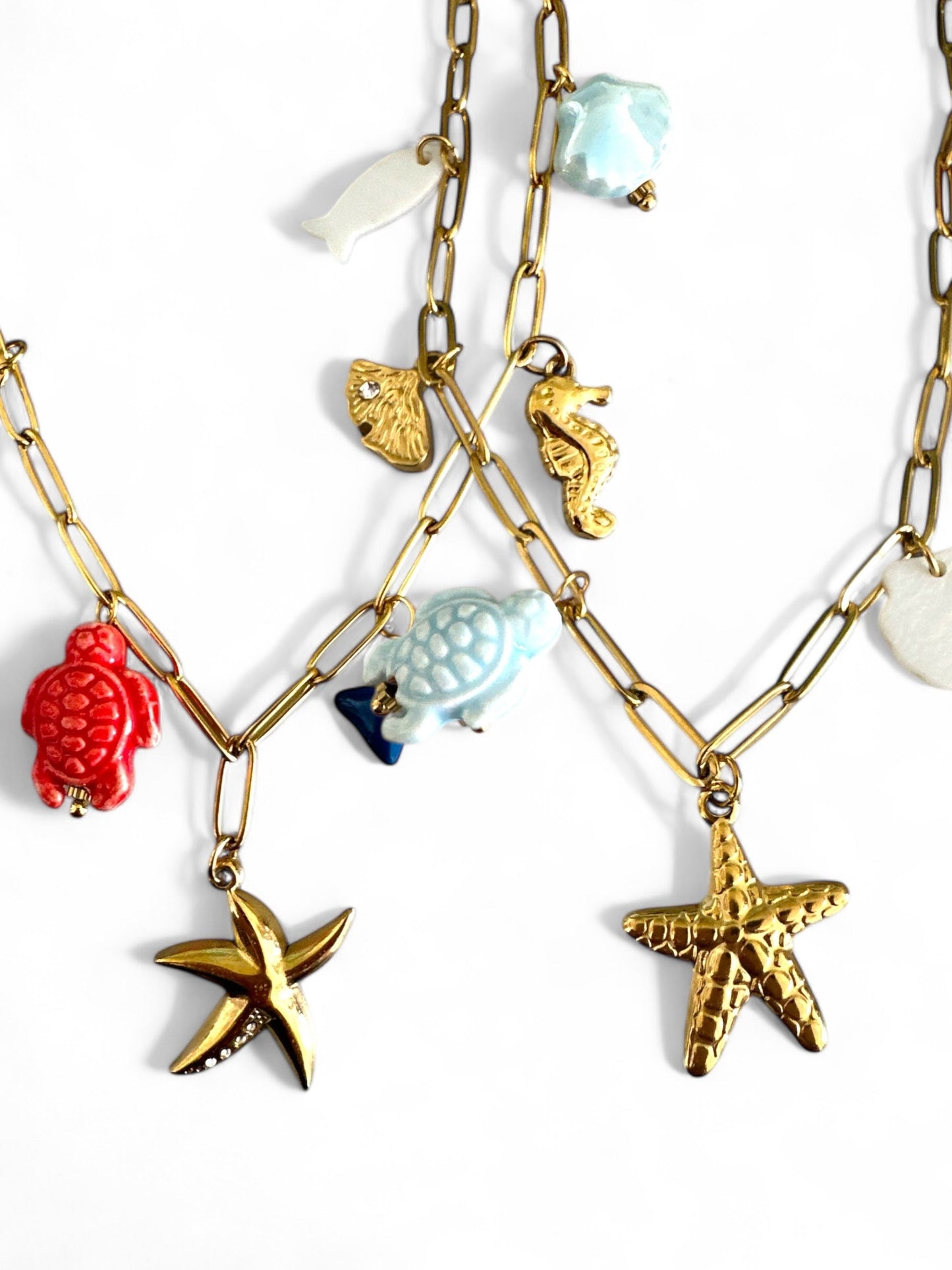 ⚡🚚 "Sea Whispers" Charm Necklace