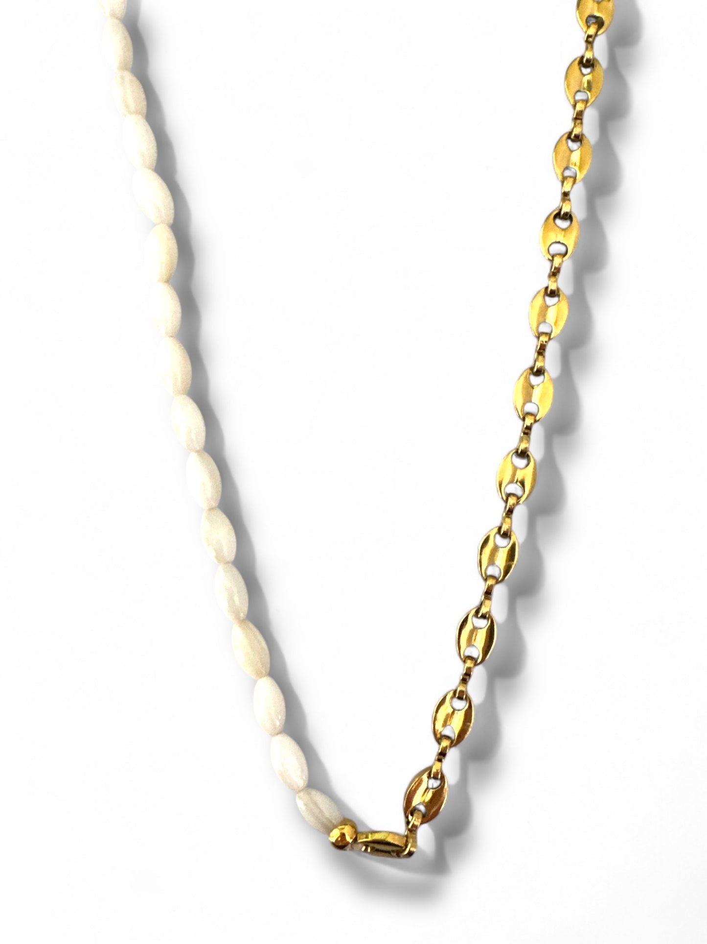 Riviera Shell & Steel Necklace