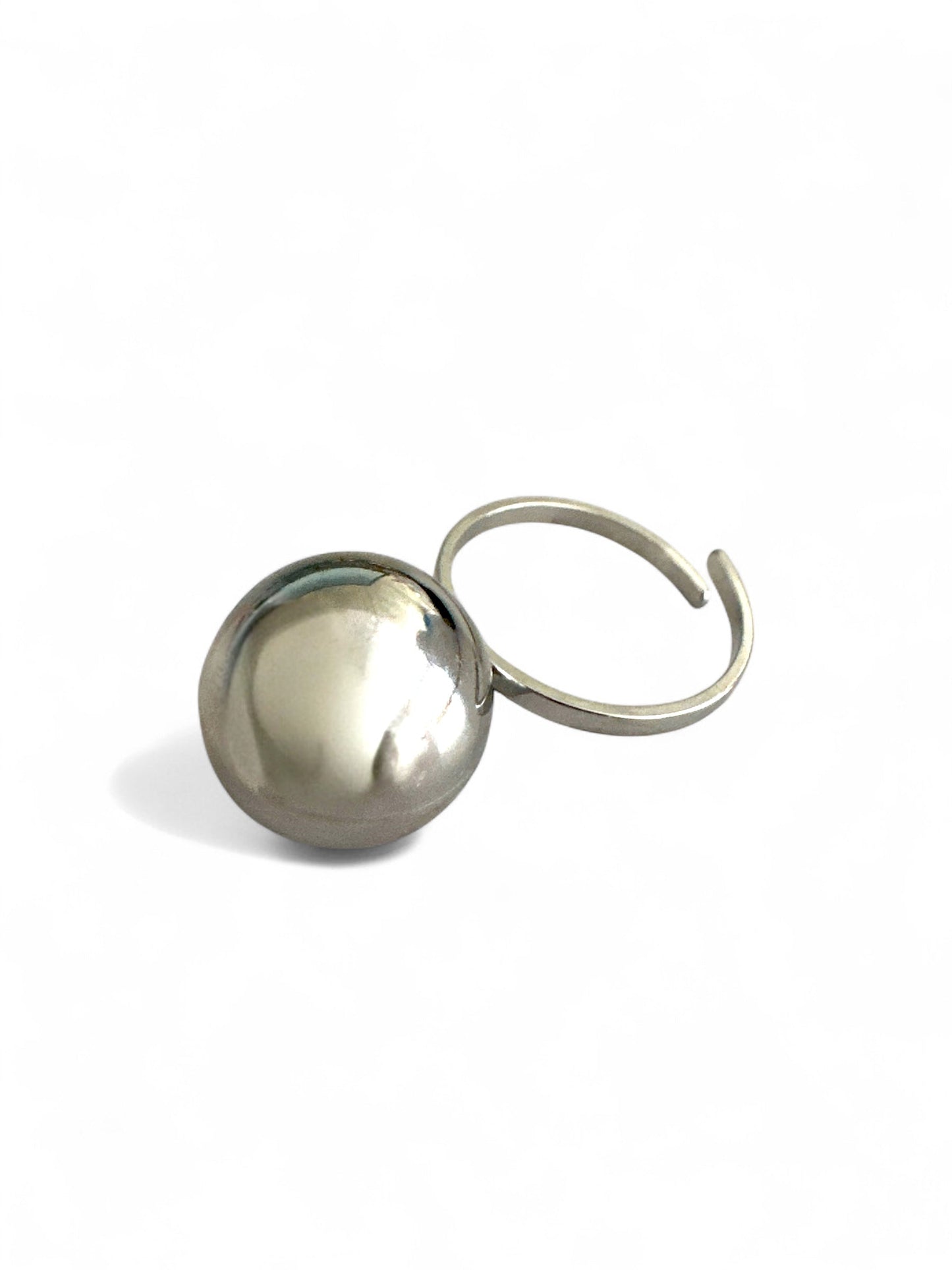⚡🚚 Bullet Dome Ring – Gold / Silver Stainless