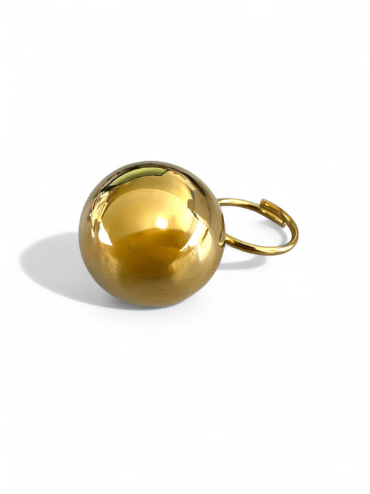 ⚡🚚 Maxi Bullet Dome Ring – Gold / Silver Stainless