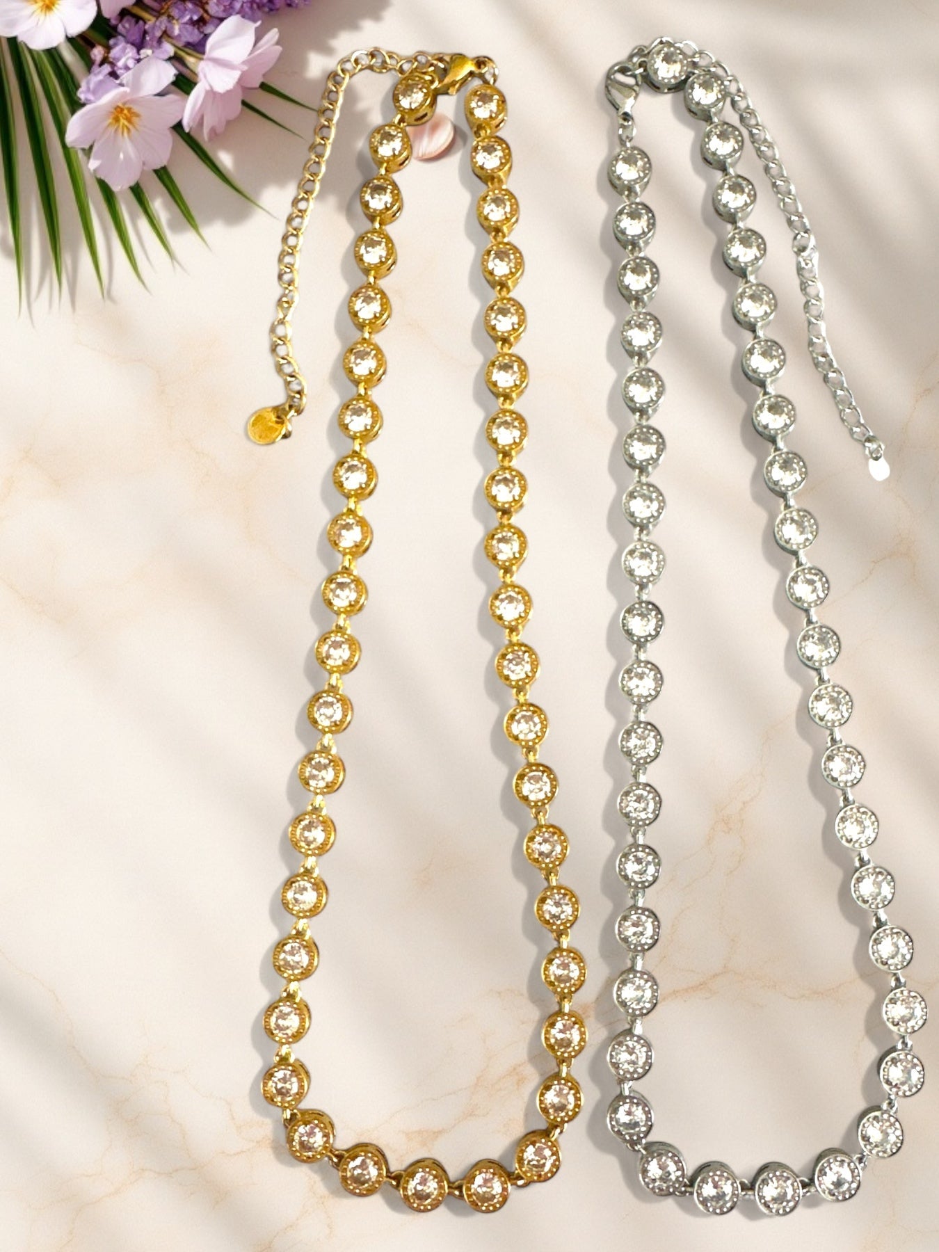 ⚡🚚 Celeste Choker – Gold / Silver Stainless