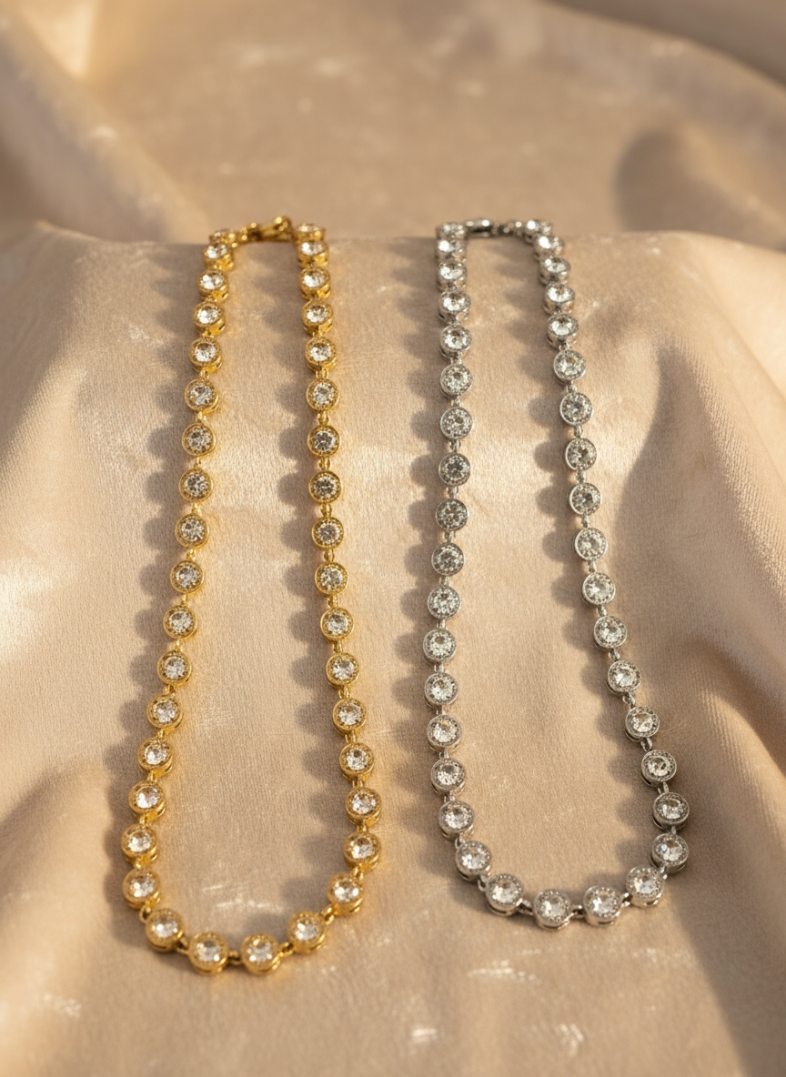 ⚡🚚 Celeste Choker – Gold / Silver Stainless