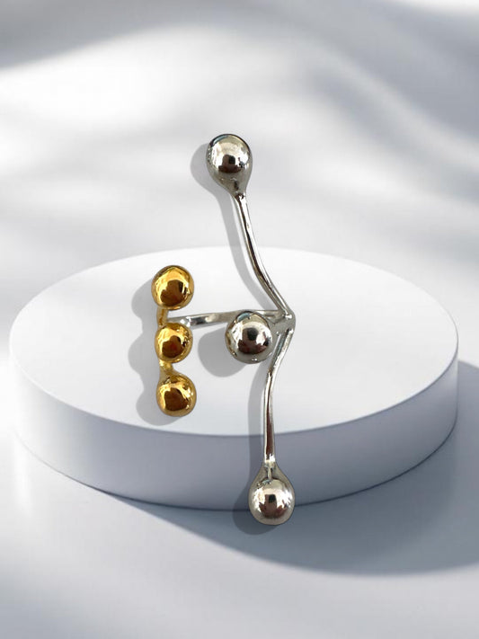 ⚡🚚 Stilo Ring – Dual Tone Stainless Steel