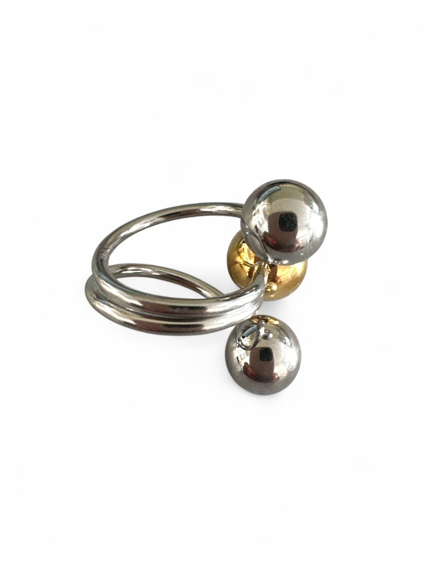 ⚡🚚 Luna Ring – One Size Dual Tone