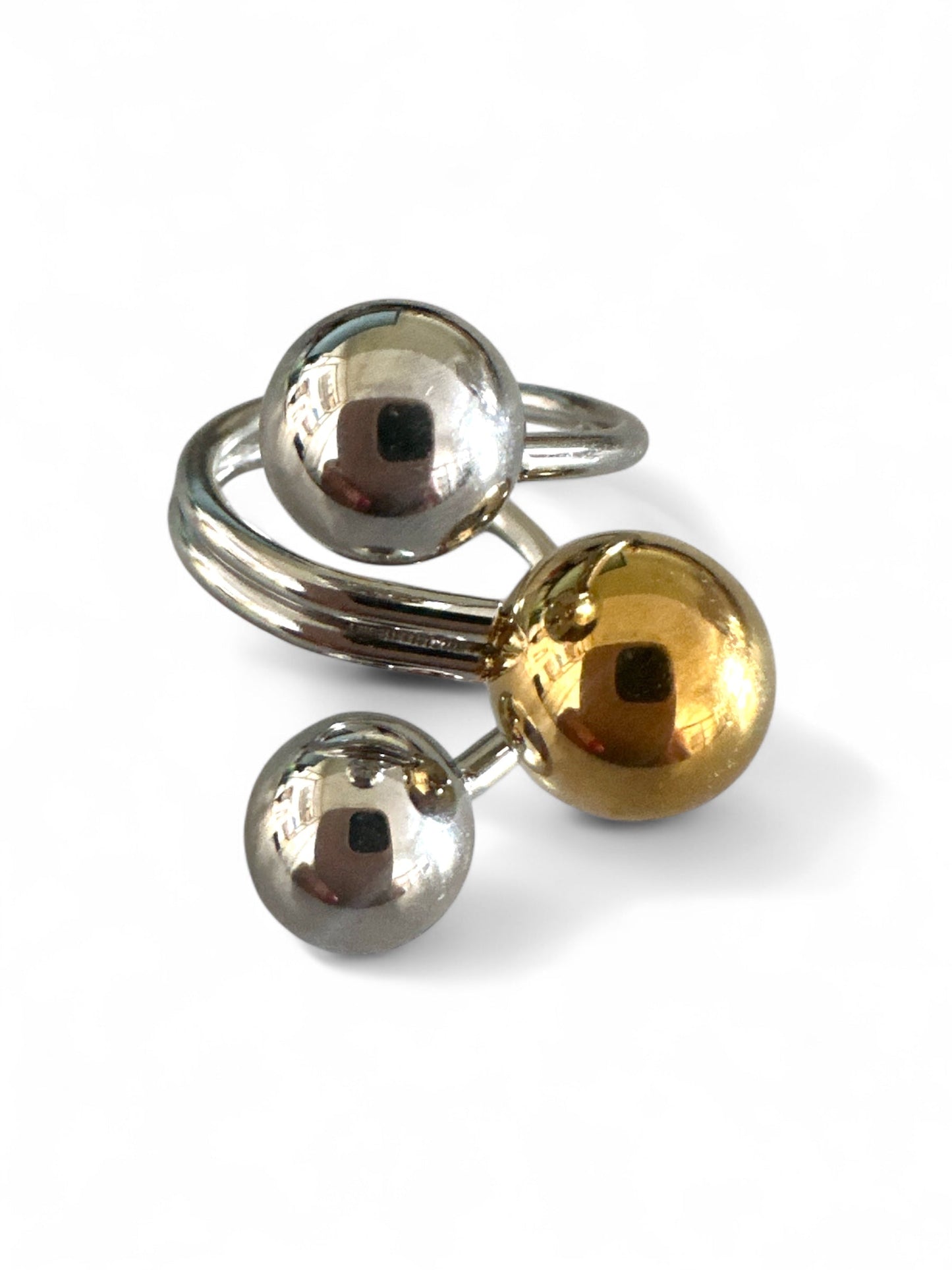 ⚡🚚 Luna Ring – One Size Dual Tone