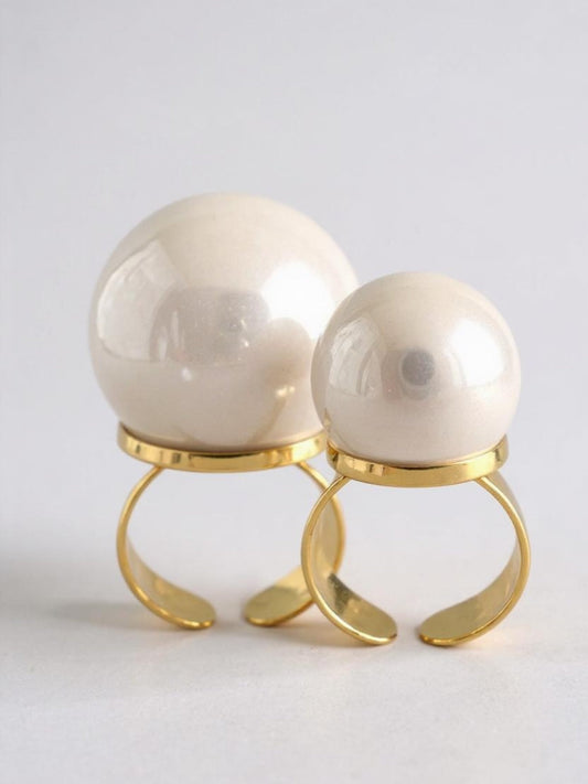 ⚡🚚 Δαχτυλίδι “Pearl Pop” – 2 μεγέθη