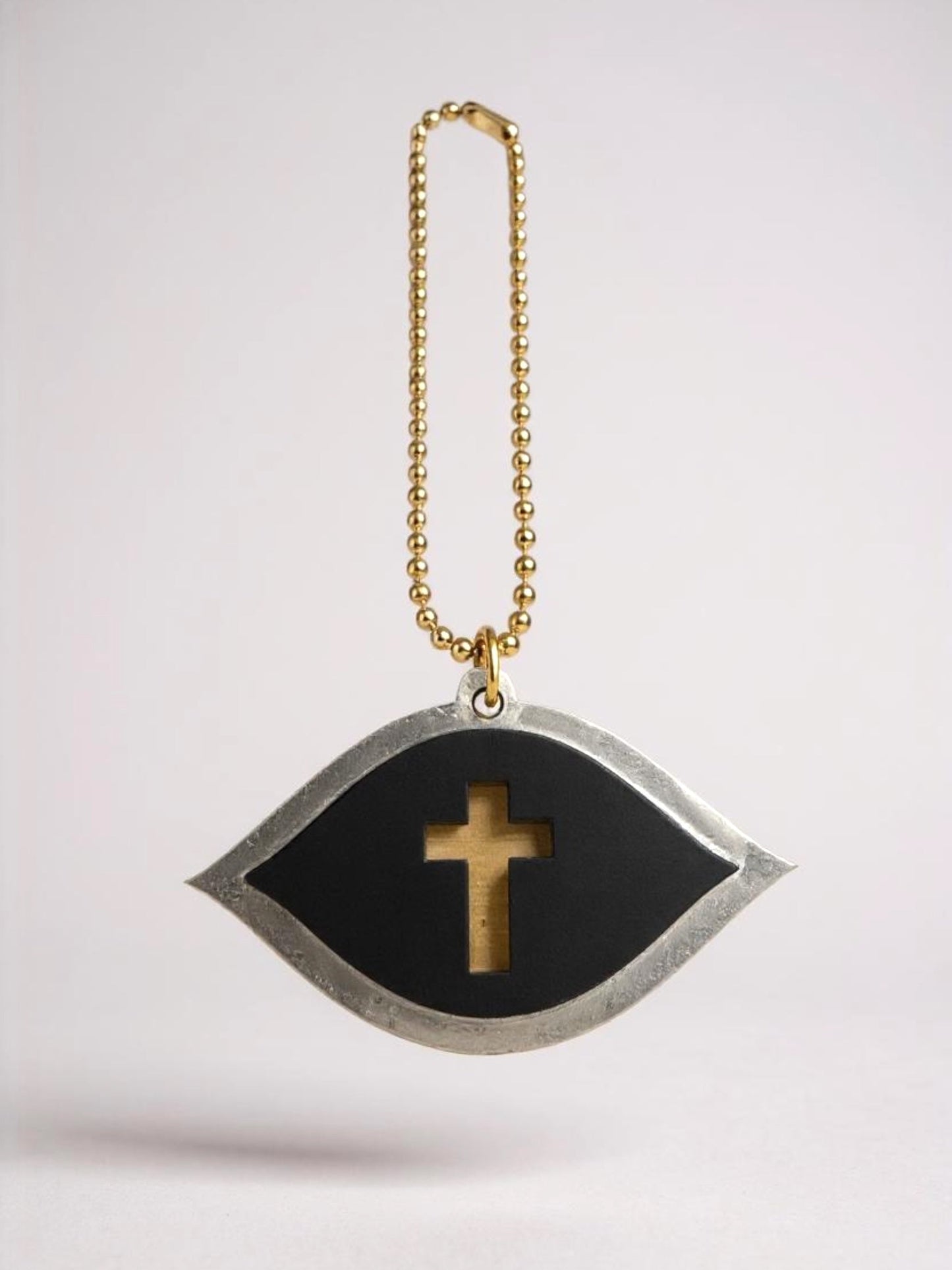 Γούρι αυτοκινήτου Μάτι με Σταυρό “Fusion Minimal” 🧿✝️