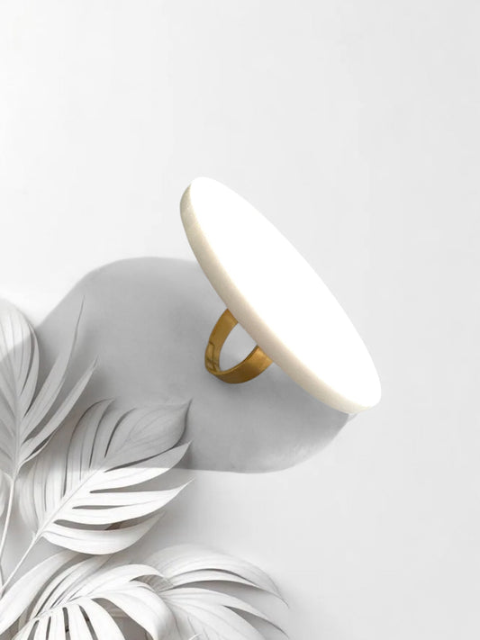 Δαχτυλίδι "White Orbit" Plexiglass