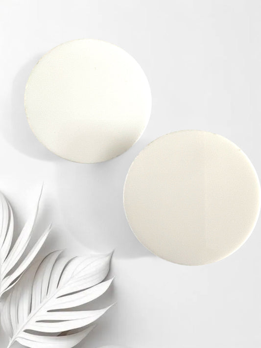 Χειροποίητα σκουλαρίκια από λευκό plexiglass διαμέτρου 5εκ., χονδρική So Cute by DImi