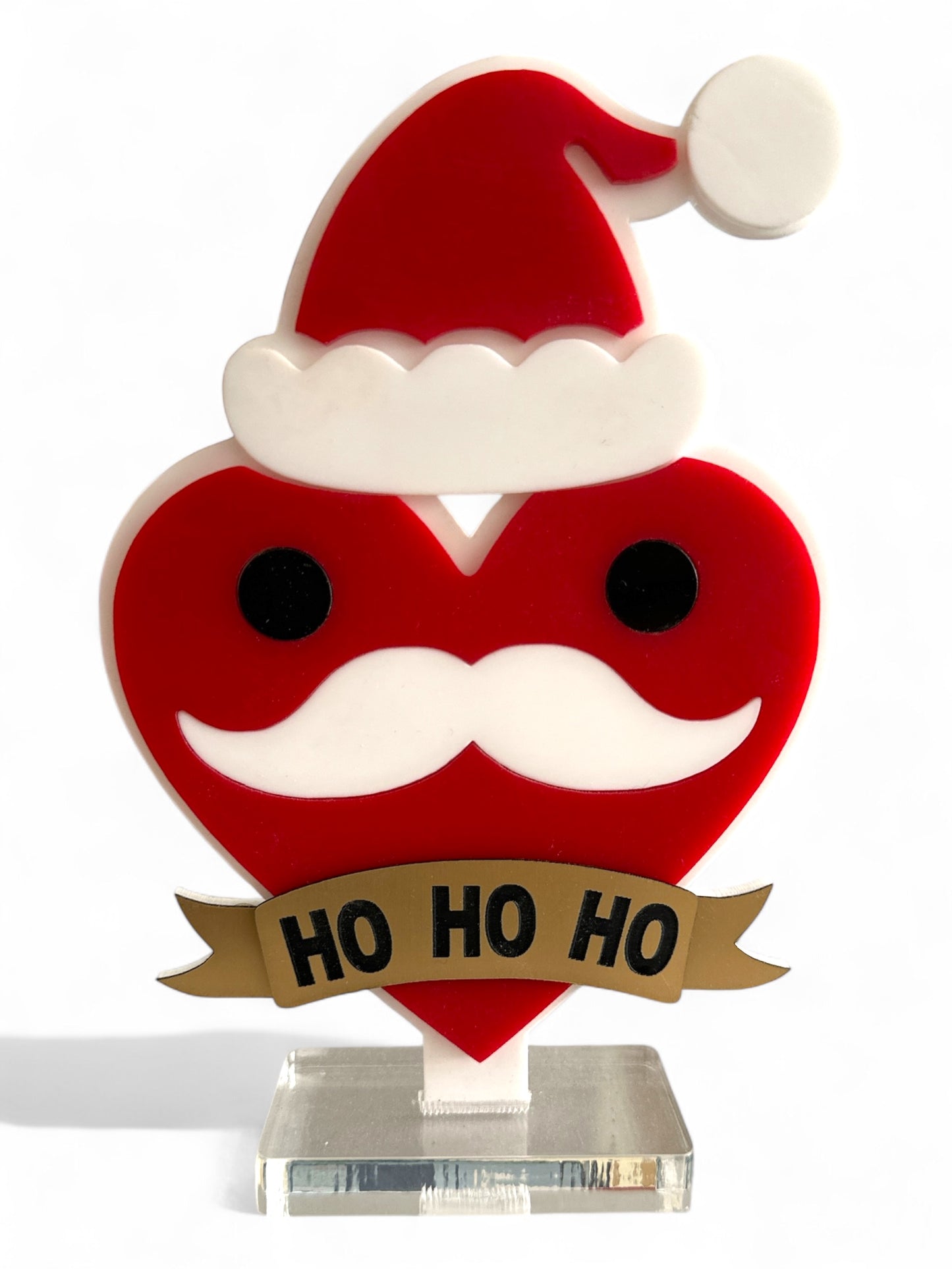 Χειροποίητο γούρι Christmas Pop Ho Ho Ho από plexiglass – Χονδρική So Cute by Dimi