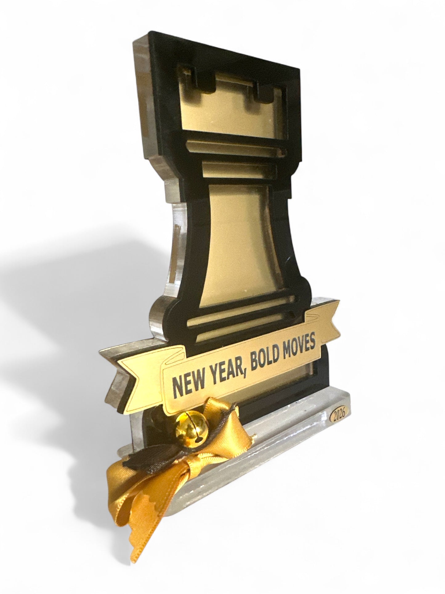 Γούρι 2026 Πύργος Plexiglass Επιτραπέζιο – Συλλογή Chess Bold So Cute by Dimi