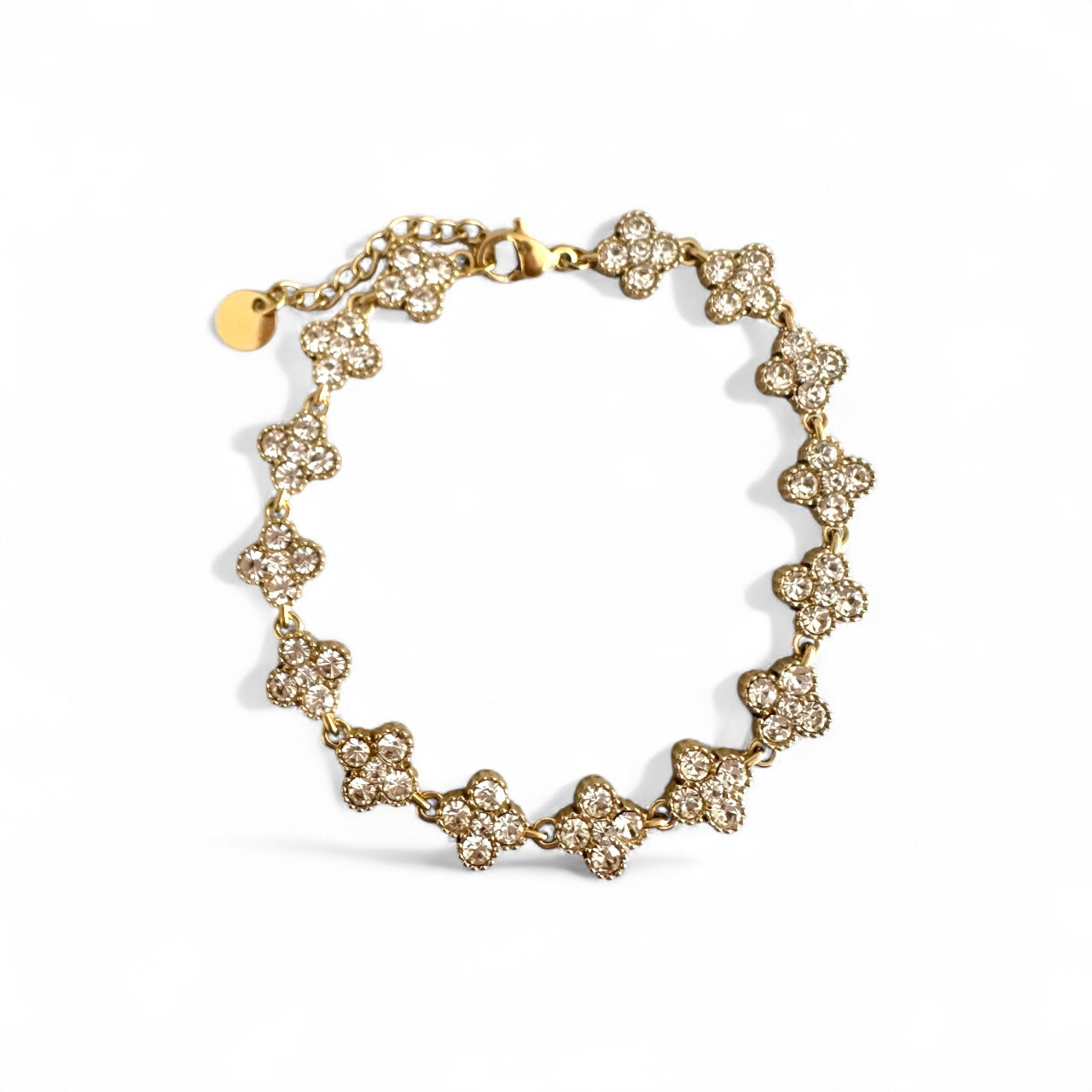 Χονδρικό ατσάλινο βραχιόλι με ζιργκόν Crystal Cross σε 3 αποχρώσεις – So Cute by Dimi