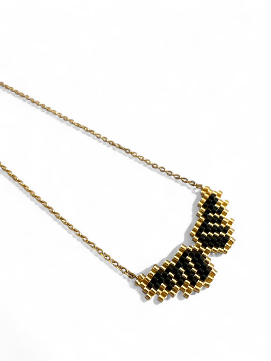 Angel Wings ατσάλινο κολιέ με μοτίφ φτερά αγγέλου από χάντρες Miyuki – Χονδρική So Cute by Dimi