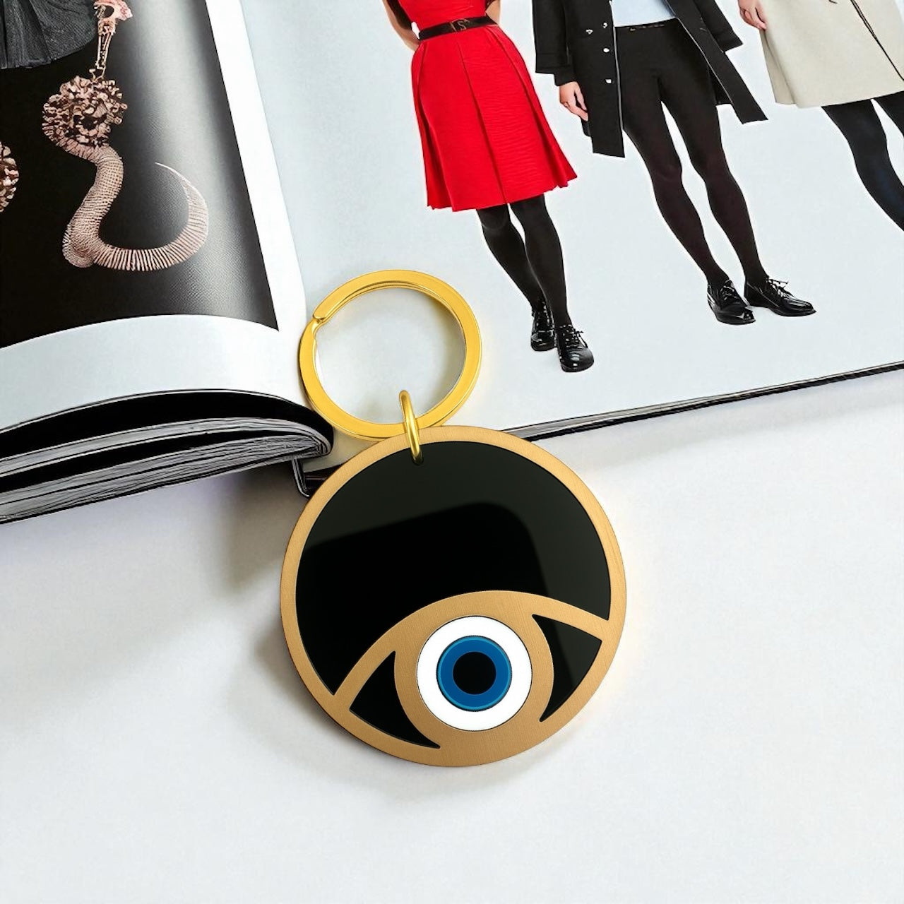 Μπρελόκ plexiglass μάτι σε 5 χρώματα – Χονδρική So Cute by Dimi