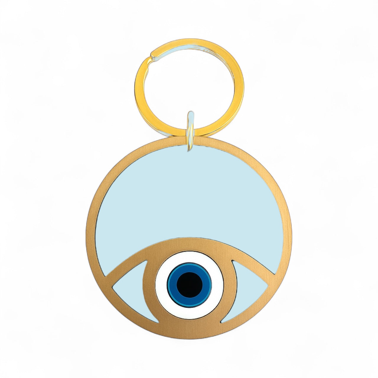 🤍✨ Μπρελόκ Plexiglass Μάτι – Χειροποίητο Charm Προστασίας