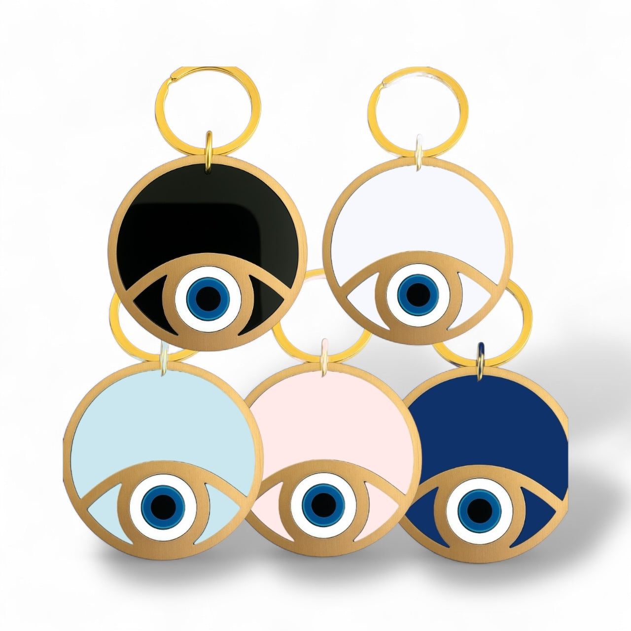 Μπρελόκ plexiglass μάτι σε 5 χρώματα – Χονδρική So Cute by Dimi