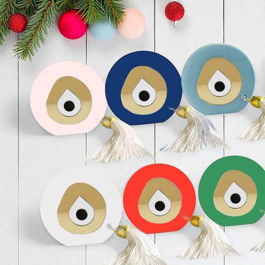 Χονδρική γούρι μάτι plexiglass με φούντα – So Cute by Dimi