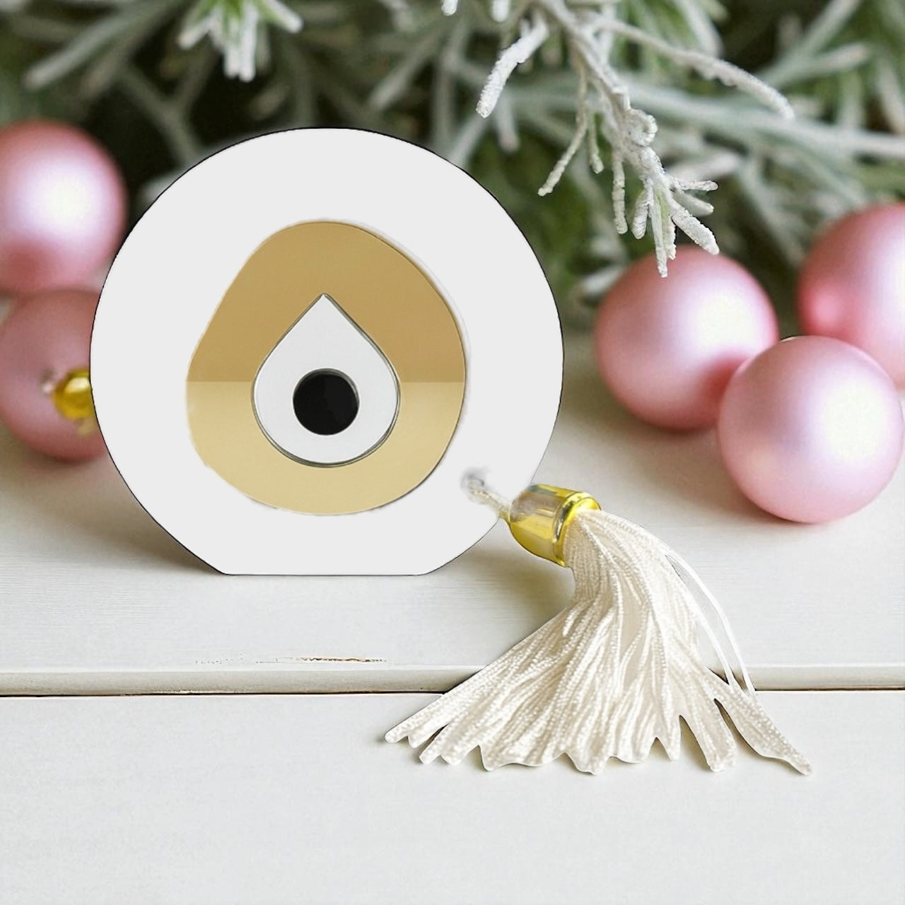 Χονδρική γούρι μάτι plexiglass με φούντα – So Cute by Dimi