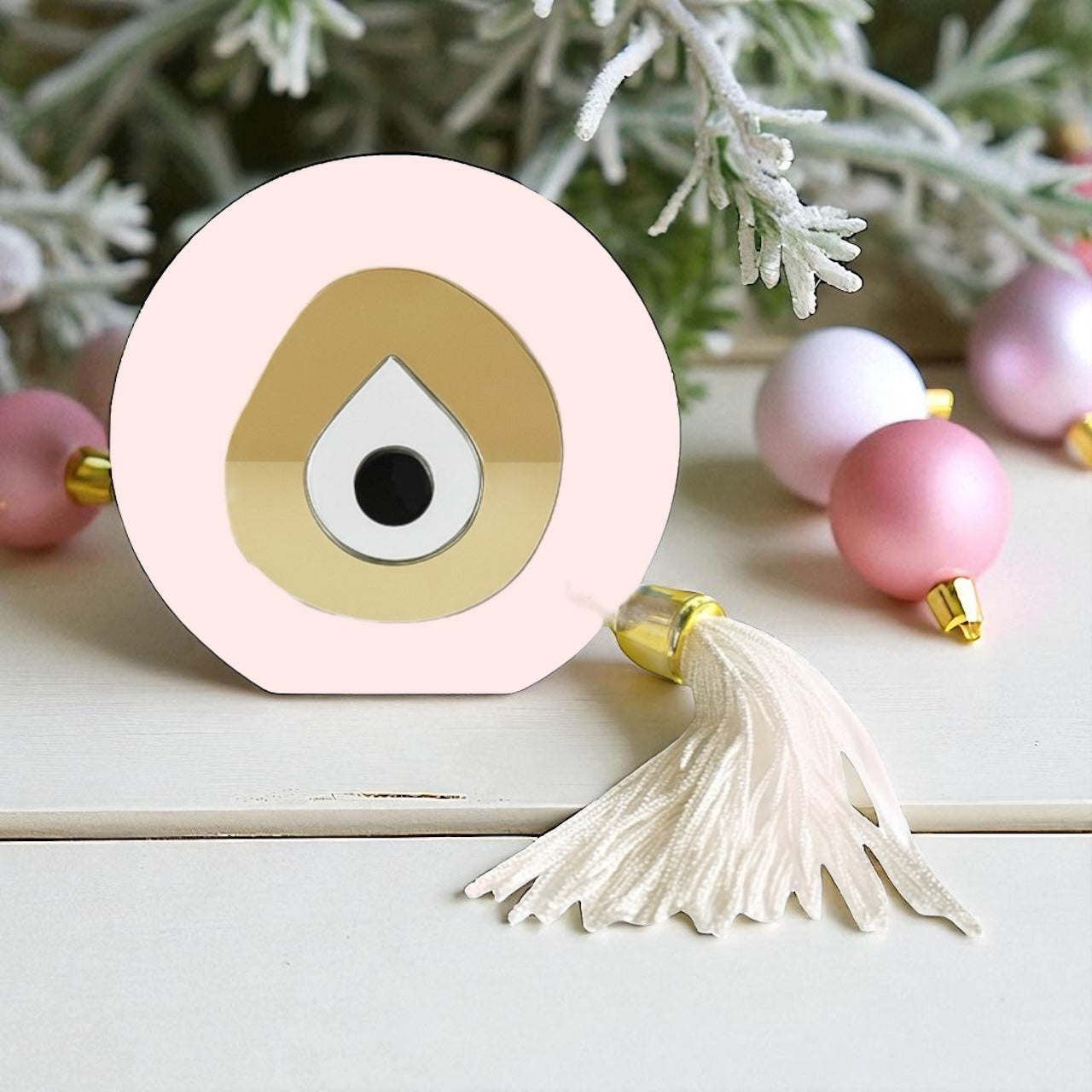 Χονδρική γούρι μάτι plexiglass με φούντα – So Cute by Dimi