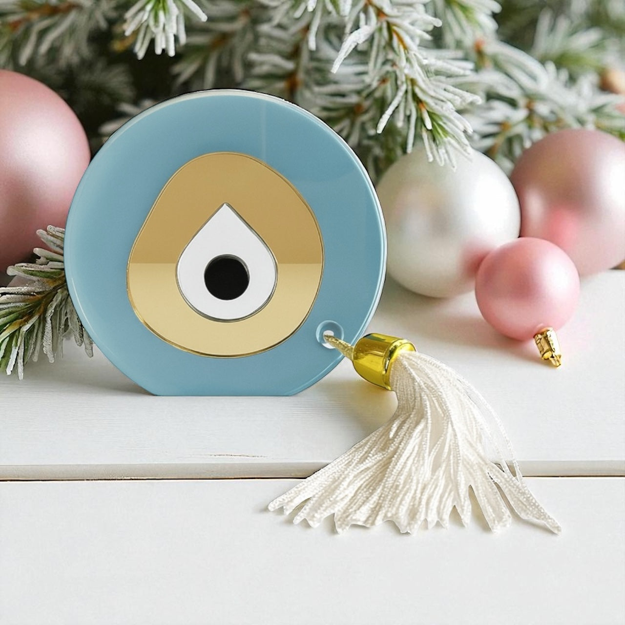 Χονδρική γούρι μάτι plexiglass με φούντα – So Cute by Dimi