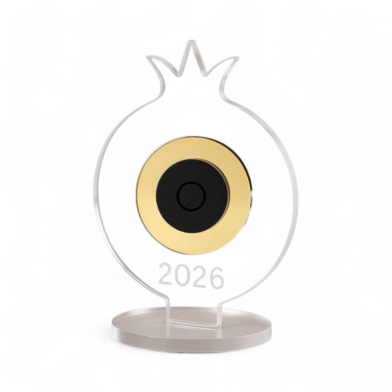 Επιτραπέζιο γούρι plexiglass ρόδι με μάτι και χάραξη – Χριστουγεννιάτικα γούρια χονδρική So Cute by Dimi