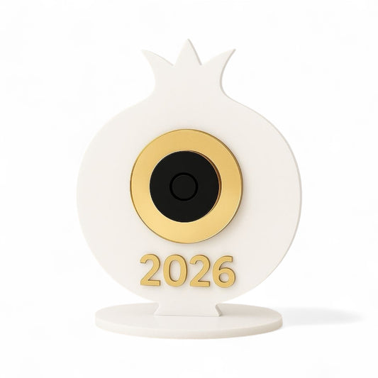 Επιτραπέζιο γούρι plexiglass ρόδι με μάτι και χάραξη – Χριστουγεννιάτικα γούρια χονδρική So Cute by Dimi