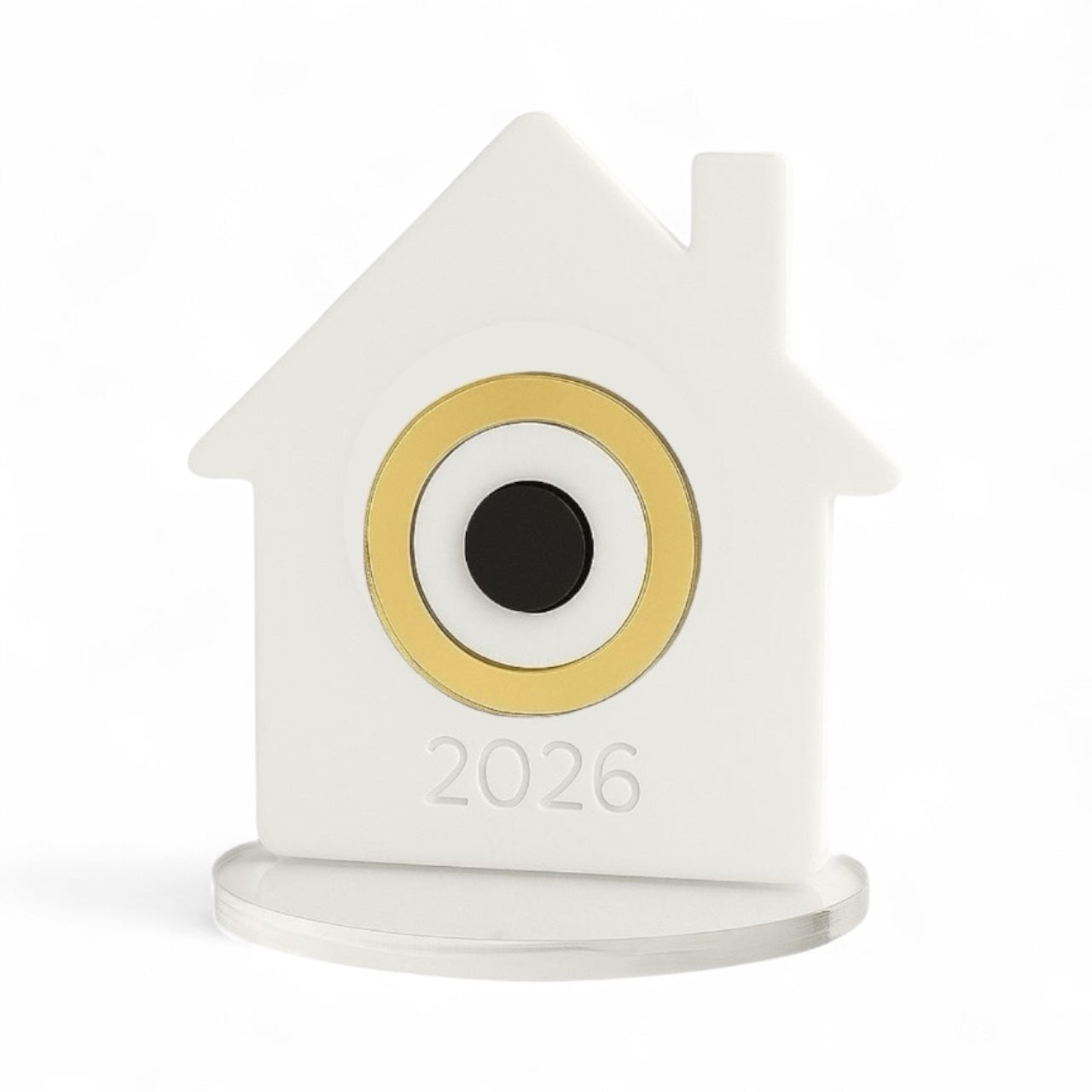 Επιτραπέζιο γούρι plexiglass σπιτάκι με μάτι και χάραξη – Χριστουγεννιάτικα γούρια χονδρική So Cute by Dimi